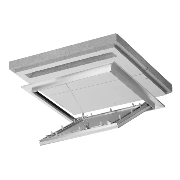 Trappe de visite Alustar Airproof EI30 pour faux plafond, étanche à l'air et à la fumée, 200×200 à 600×600 mm