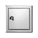 Trappe de visite métallique Tempo Softline en inox poli, ouverture clé 4 pans, 200×200 à 600×600 mm