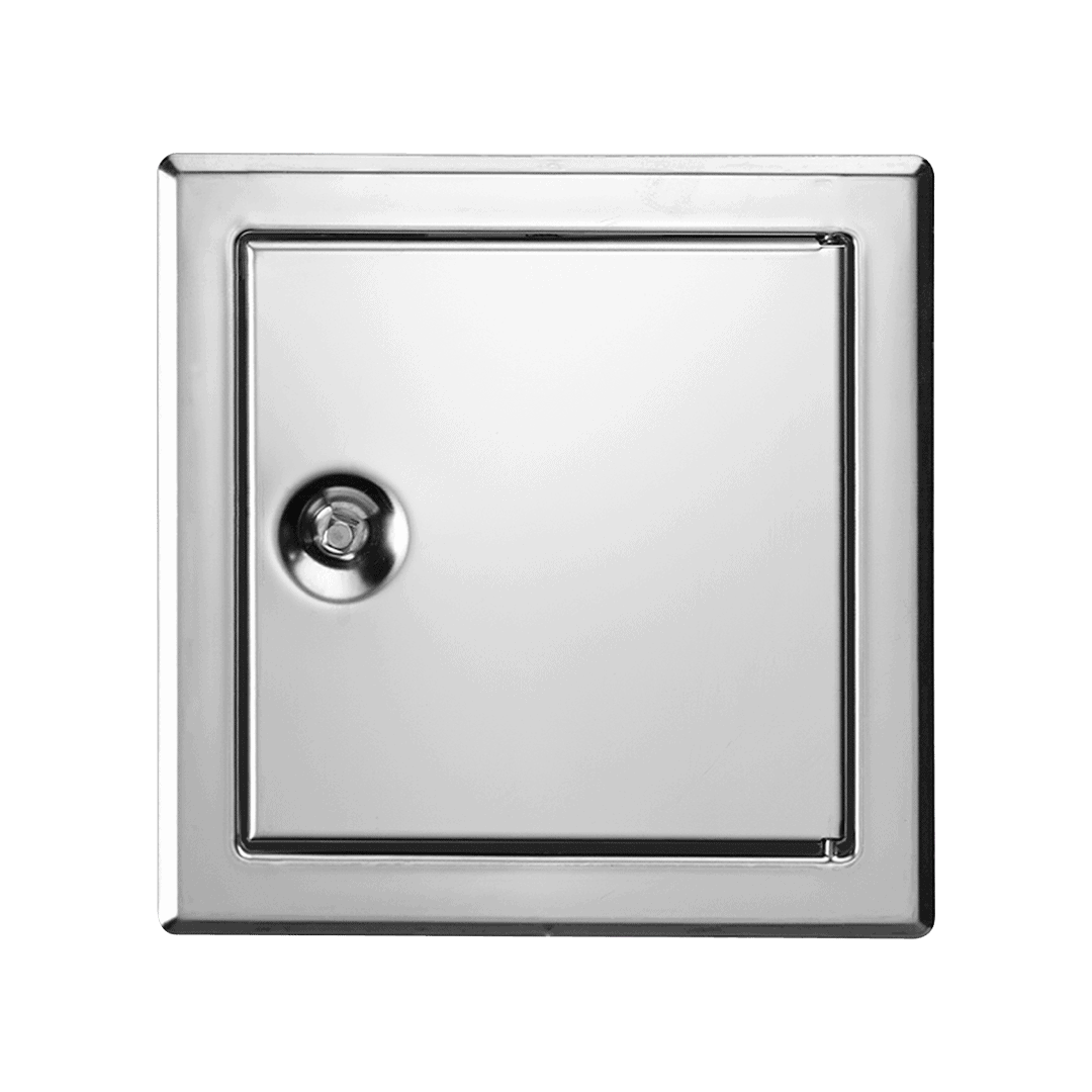 7.png Trappe de visite métallique Tempo Softline en inox poli, ouverture clé 4 pans, 200×200 à 600×600 mm