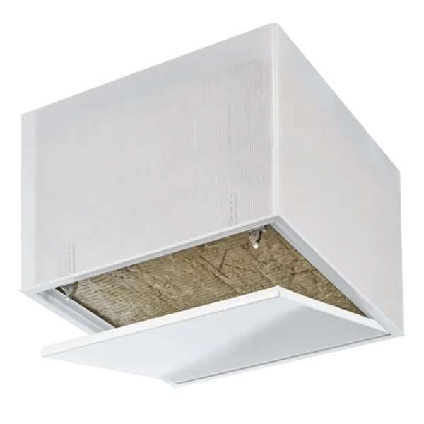 Trappe de visite métallique Tempo Primus Airproof pour bâtiment BBC, étanche à l'air avec isolant 2×160 mm