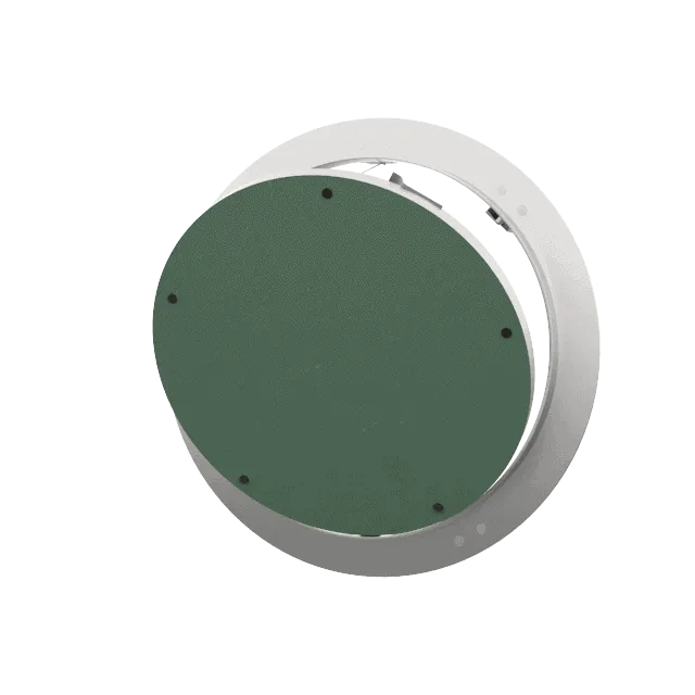 Trappe de visite invisible Tempo Rondo pour faux plafond, fermeture à ressort au design discret