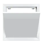 Trappe de visite métallique Tempo Softline étanche à l'air et à la poussière, pour murs et plafonds, 200×200 à 600×600 mm