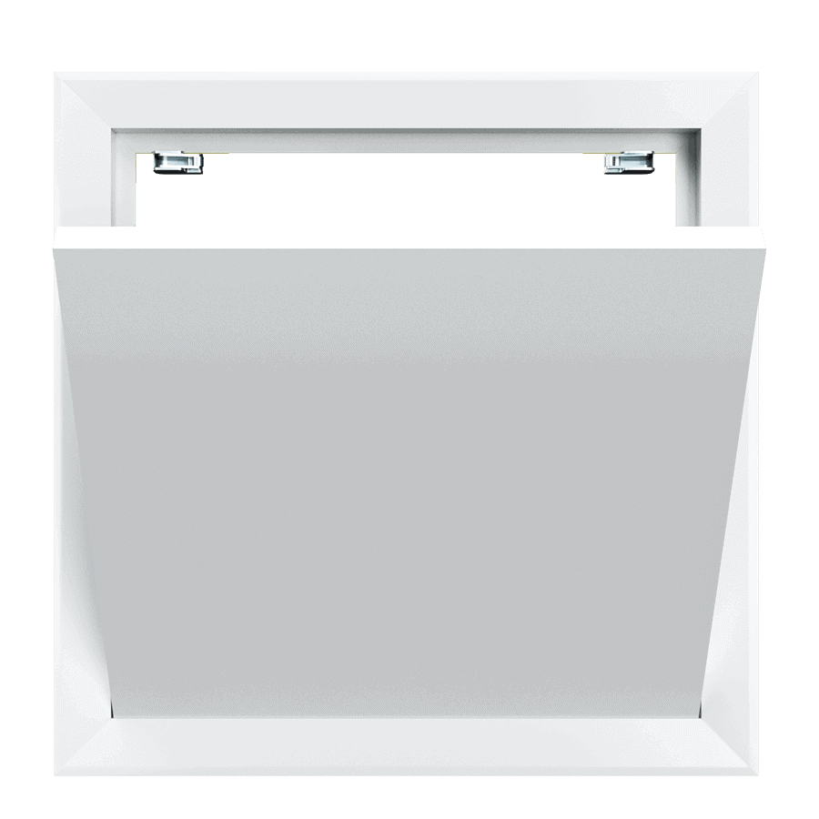 trappe-de-visite-tempo-softline-etanche-air-poussiere-04.png Trappe de visite métallique Tempo Softline étanche à l'air et à la poussière, pour murs et plafonds, 200×200 à 600×600 mm