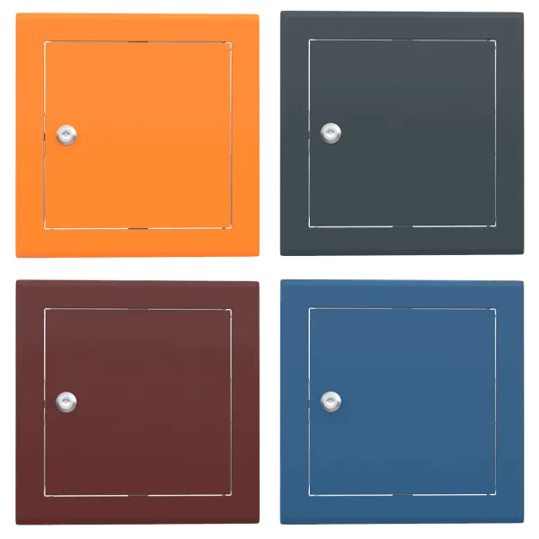 Trappe de visite métallique colorée Tempo Softline Clé cylindrique – Image 2