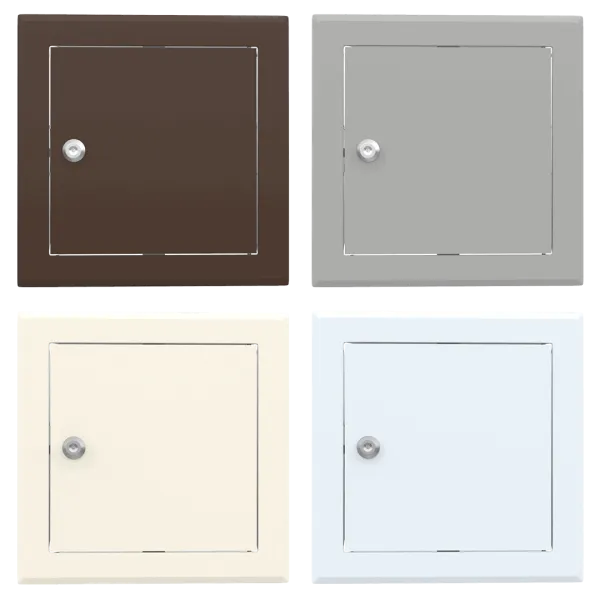 Trappe de visite métallique colorée Tempo Softline Clé cylindrique – Image 3