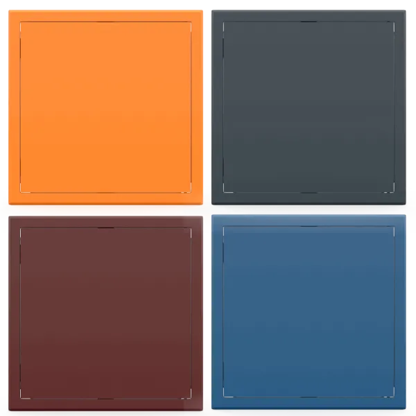 Trappe de visite métallique colorée Tempo Softline Pousser Lâcher – Image 2